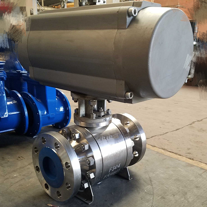 Pneumatic ball valves F304 forged stainless steel 600LB for oil & gas from Chinese supplier