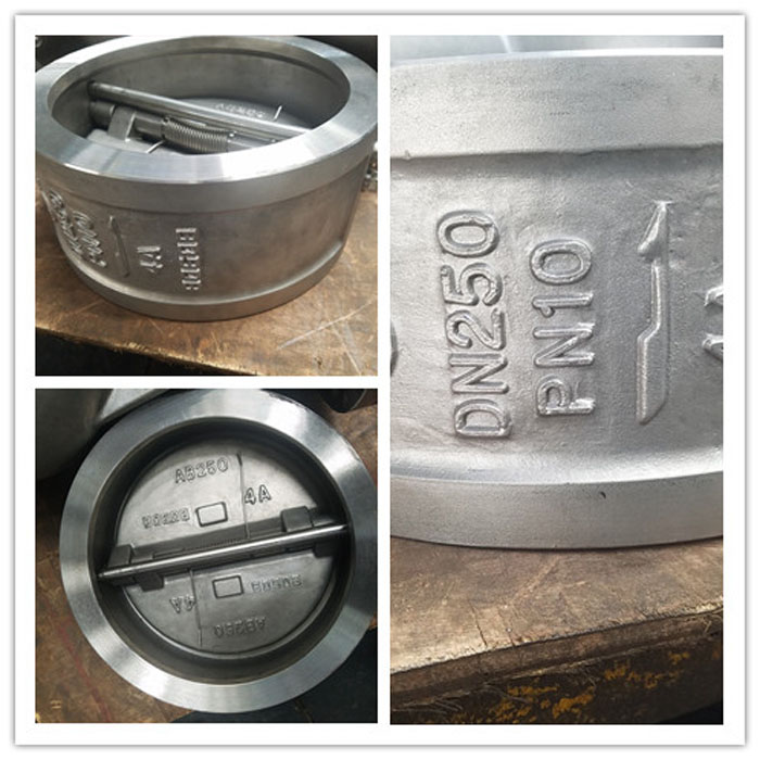 Dual plate wafer check valve 4A duplex steel for sea water application from China supplier
