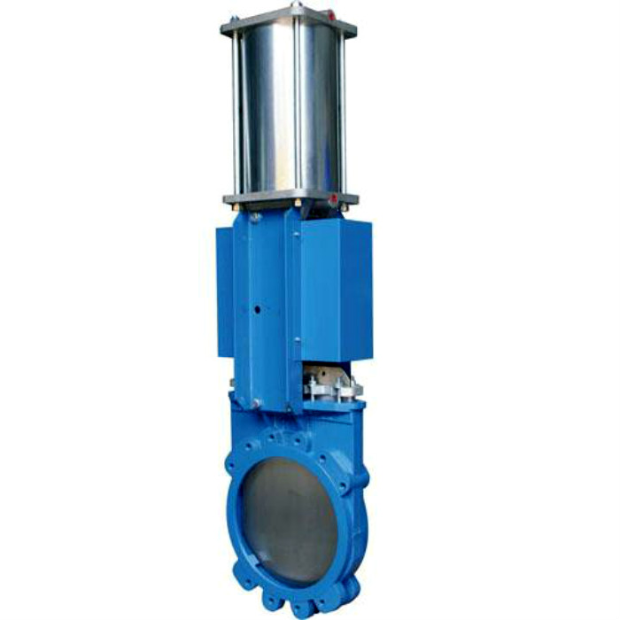 Application,  Dimension and specification  of PZ673 Pneumatic Wafer Type Knife Gate Valve