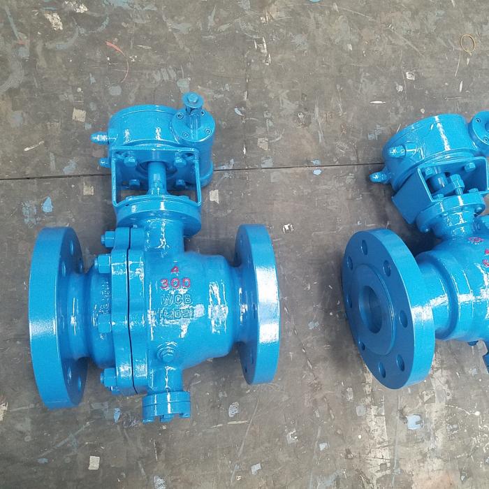 Gear Ball valve trunnion mounted type 4 inch Class 300 from China exporter