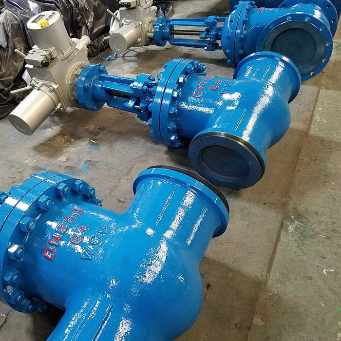 Motor actuated gate valve BW end PN64 for thermal boiler piping from Chinese factory