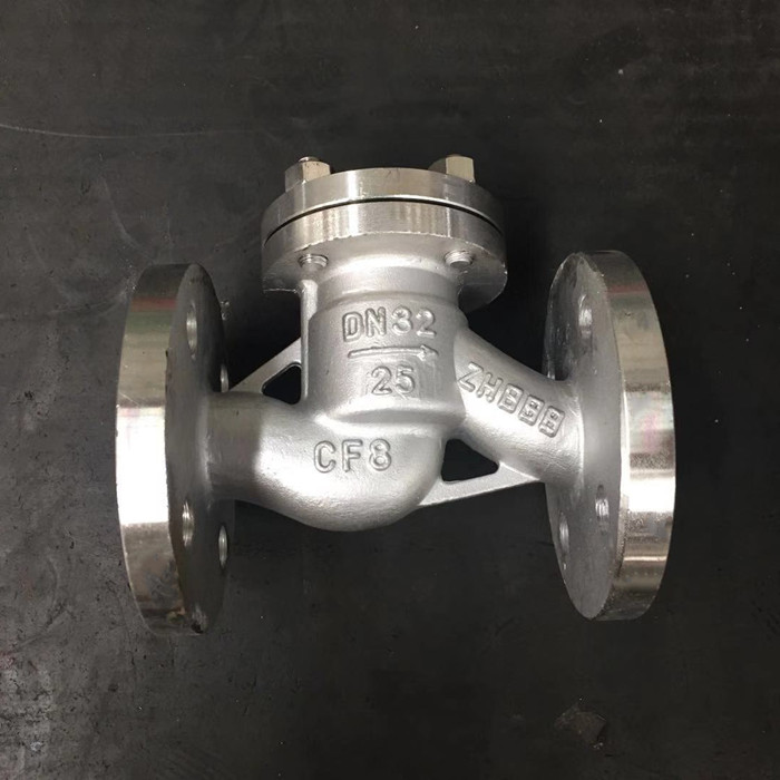 Lift check valve stainless steel PN25 double flanged from China factory