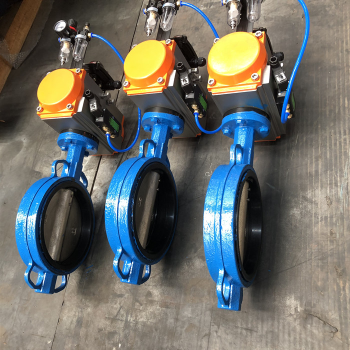 Double acting type Pneumatic rotary rack and pinion valve actuator types for wafer butterfly valve from Chinese manufacturer
