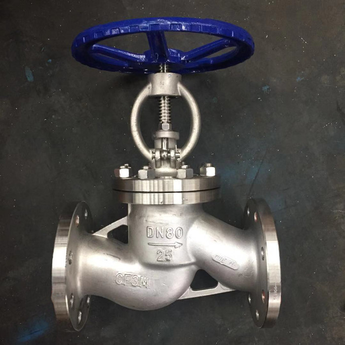 Manual SS Shut off globe valve with cheap price DN80 straight pattern from Chinese factory     ​