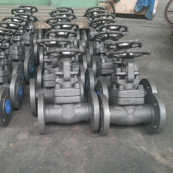 Mechanical Gate valve A105 with welded flanges 2D drawing from Chinese workshop