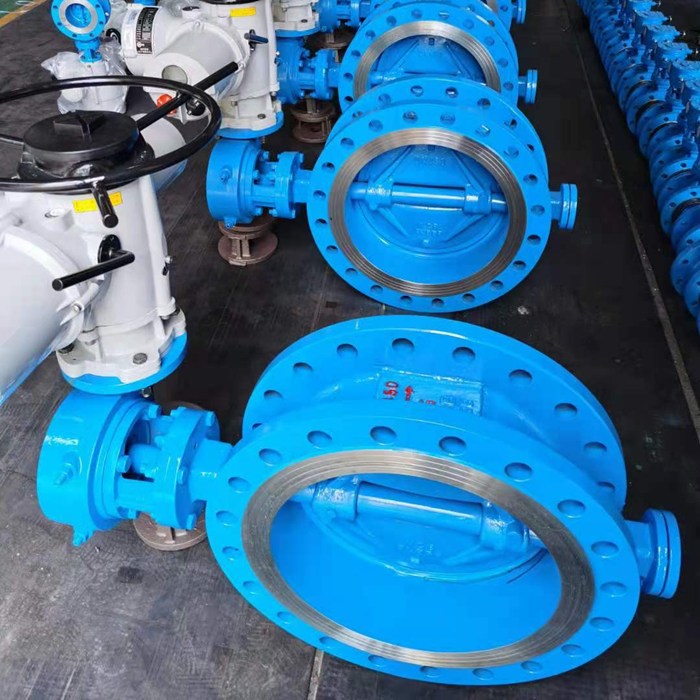 Electric control butterfly valves, triple offset, double flanged, cast steel, supplier, quotation
