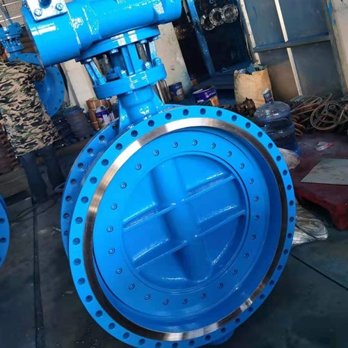 manual butterfly valves, body WCB, disc WCB, stem SS420, metal seat, double flanged, DN600, PN25, EN593.