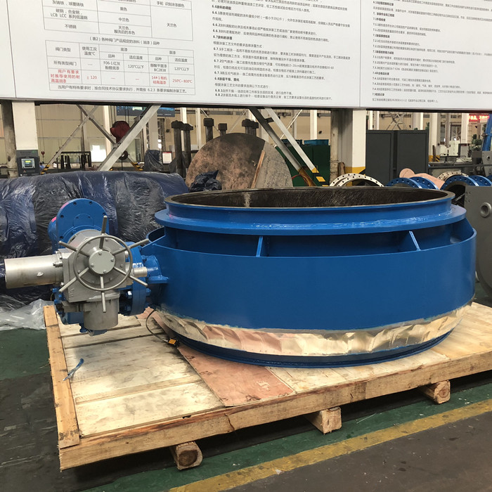 large dimension butterfly valves, vacuum service, double eccentric, butt weld