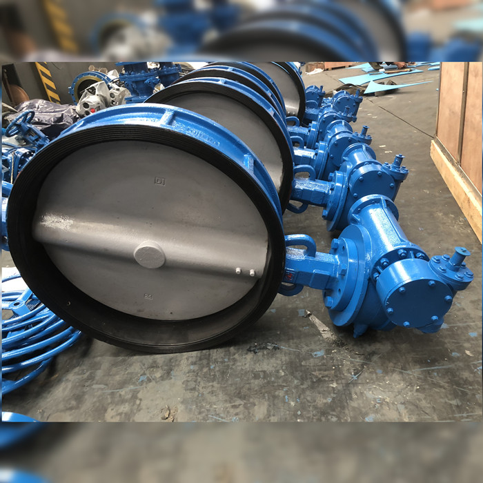 low pressure butterfly valve, API 609, DI GGG40, DN900, manual operation