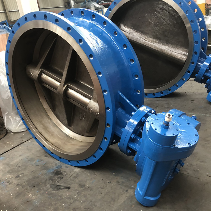 Damper butterfly valve, API 609, triple offset, cast steel