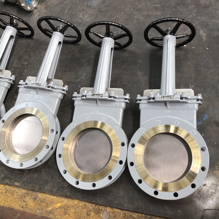 slury knife gate valves, manual operated,  MSS SP-81,wafer end