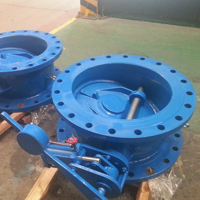 Válvula de retención de disco basculante con bridas con el contrapeso de hierro dúctil de la fábrica china